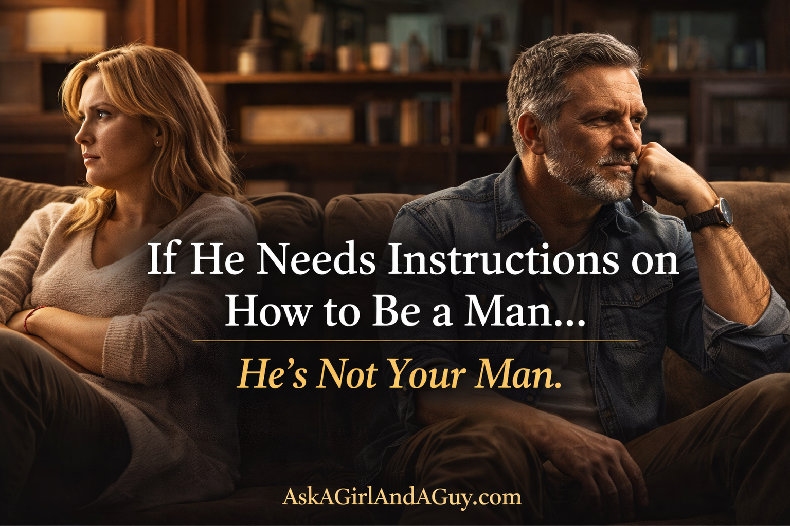 If I Have to Tell a Man How to Be a Man, Is It Even Worth It?